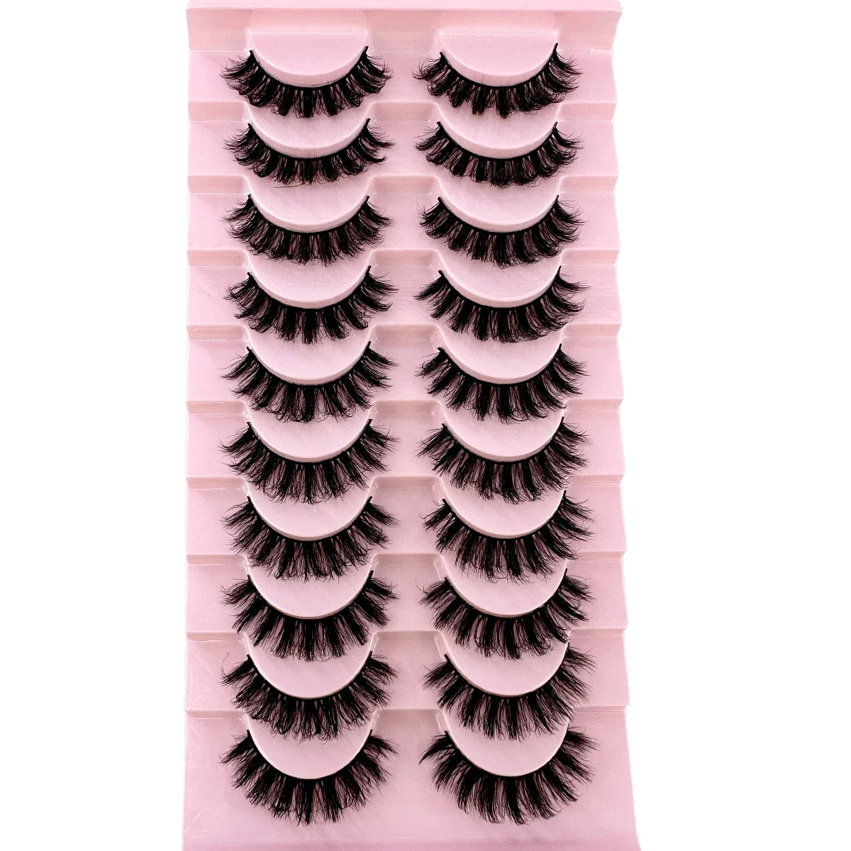 10 Pairs 8D Mink Lashes – Natural & Dramatic Volume False Eyelashes