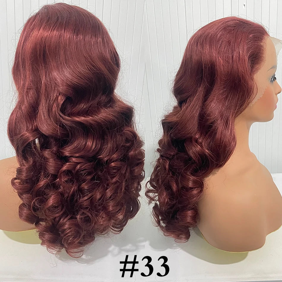 100% Vietnamese Super Double Drawn Bone Curly Wigs Transparent Lace Frontal Wig