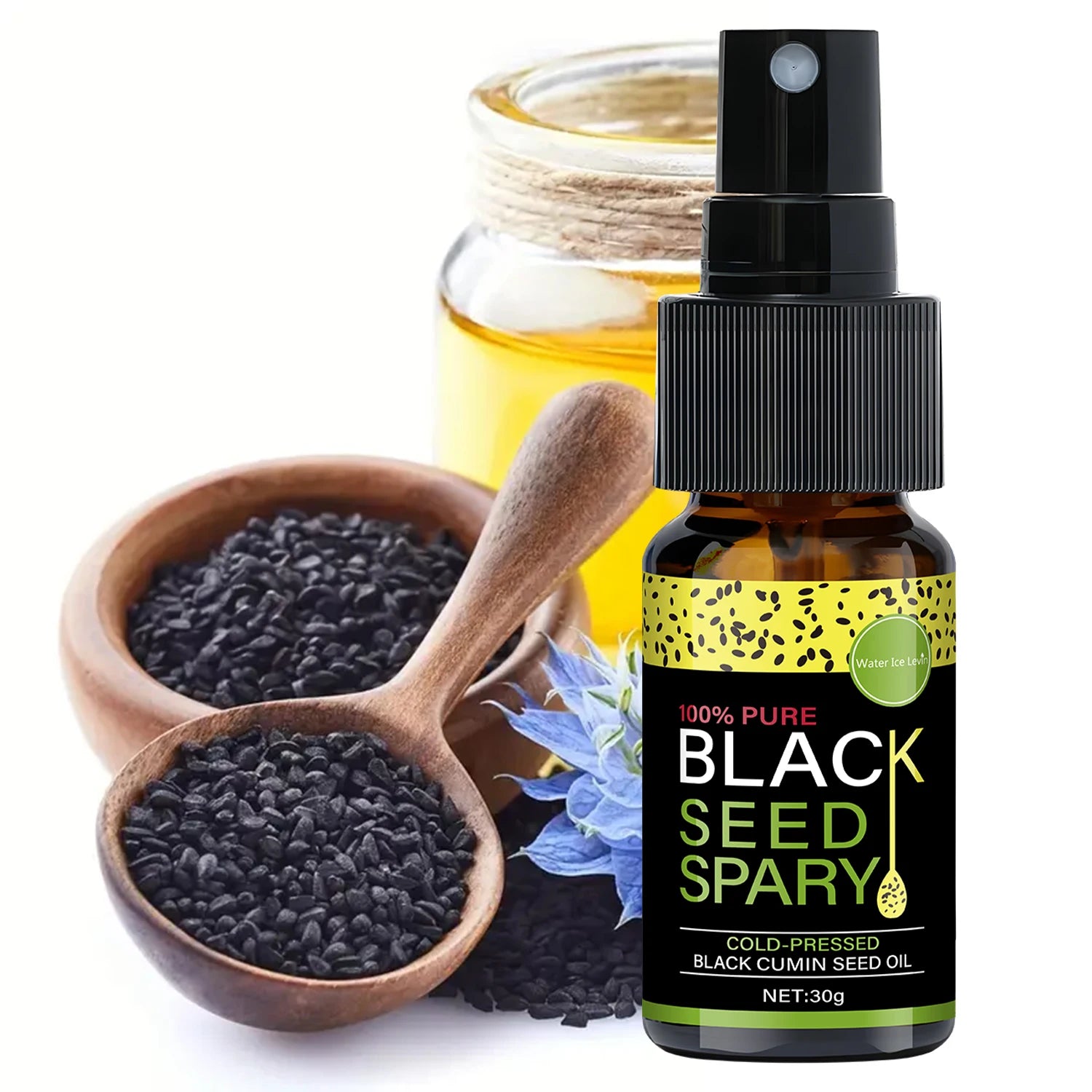 100% Pure Black Seed Oil Spray – Deep Nourishment, Frizz Control & Shine