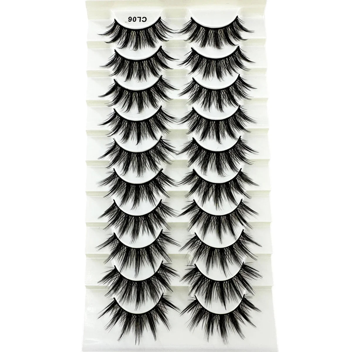 10 Pairs 8D Mink Lashes – Natural & Dramatic Volume False Eyelashes