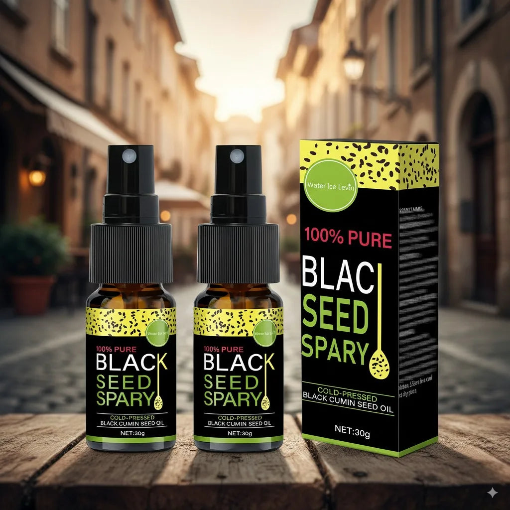 100% Pure Black Seed Oil Spray – Deep Nourishment, Frizz Control & Shine