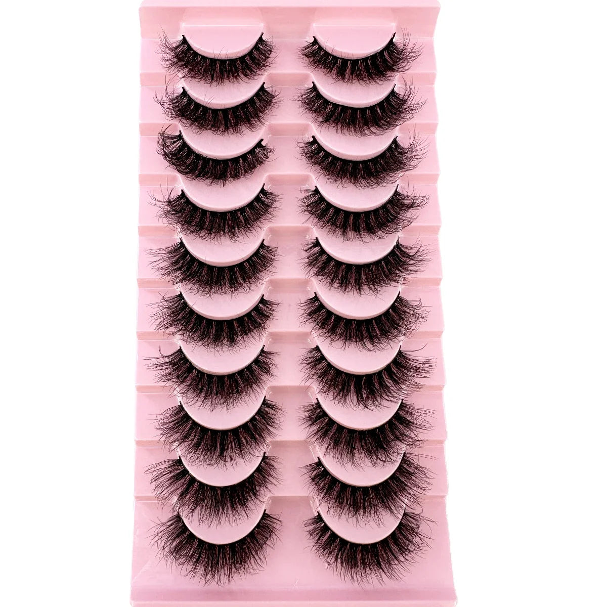 10 Pairs 8D Mink Lashes – Natural & Dramatic Volume False Eyelashes